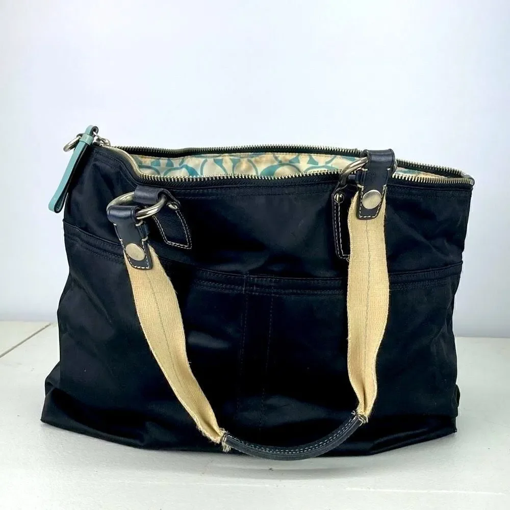 COACH Leatherware HAMPTON M0771-11748 Multipurpose Tote Baby Bag